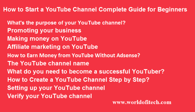 How to Start a YouTube Channel Complete Guide for Beginners