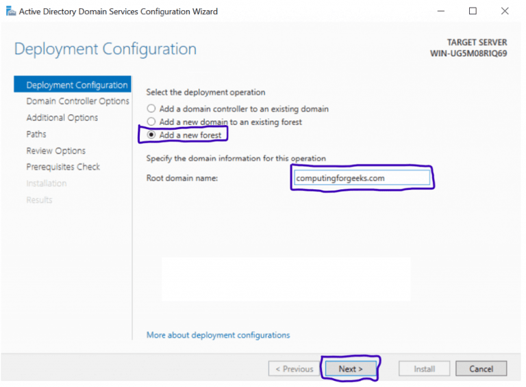How to Install Active Directory Domain Services in Windows Server 2019