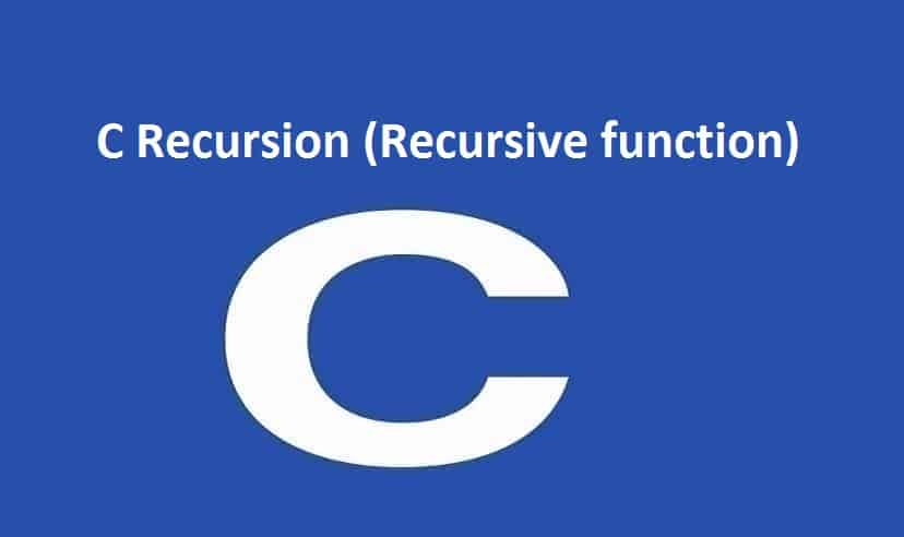 C Recursion