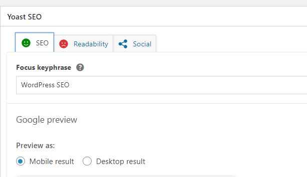 WordPress-focus-keyphrase