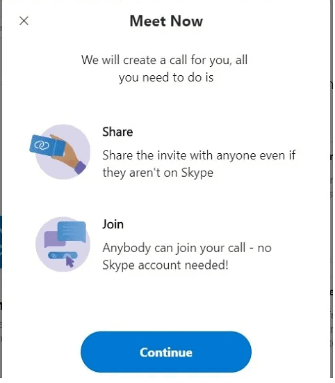 Skype-Meet-Now-Continue
