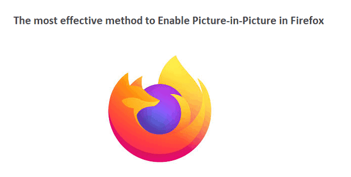 How to Enable Picture-in-Picture in Firefox