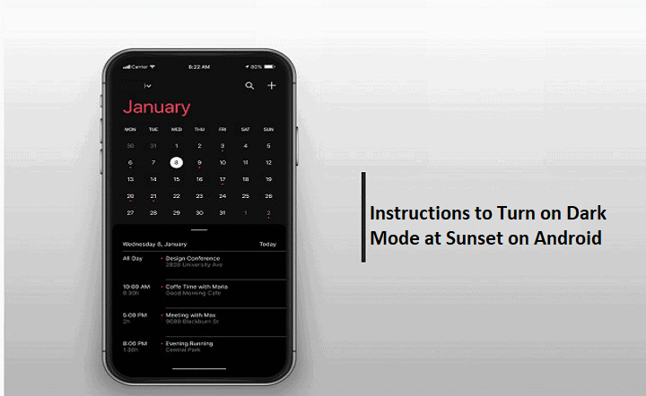 How to Turn on Dark Mode at Sunset on Android