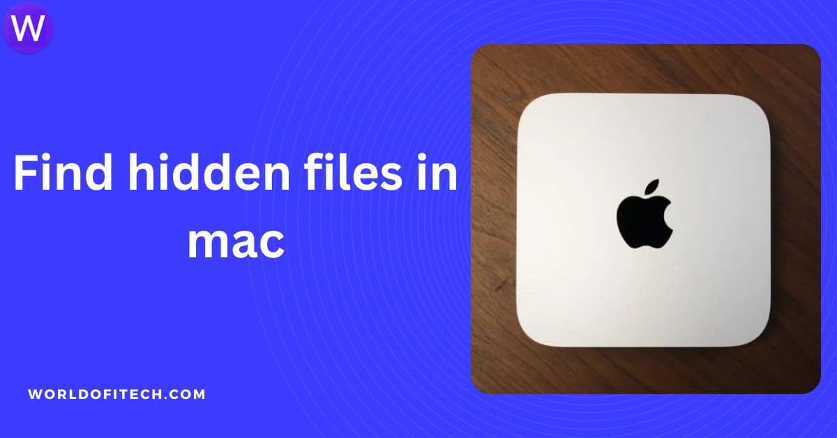 Find hidden files in mac