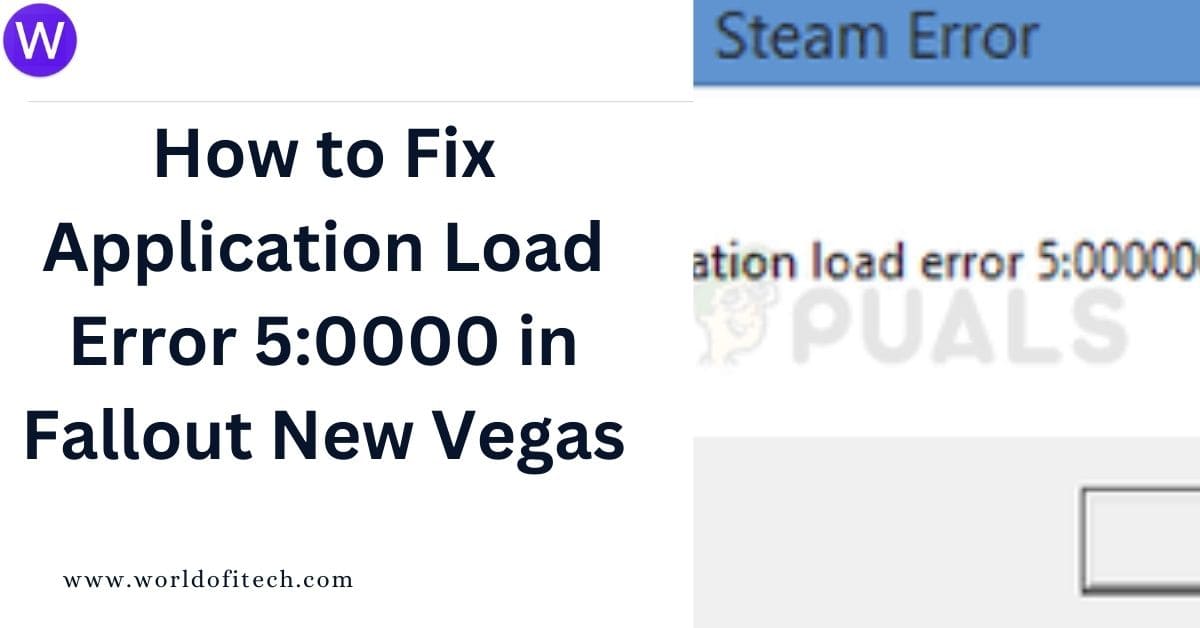Application Load Error 50000
